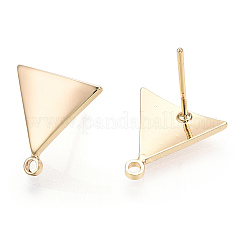 Brass Stud Earring Findings&nbsp;X-KK-T029-09G