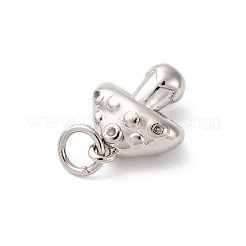 Brass Pave Cubic Zirconia Charms&nbsp;KK-Q098-24P
