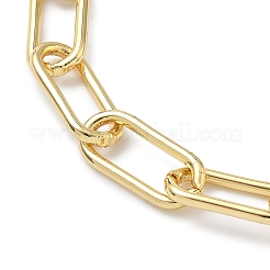Brass Paperclip Chain Bracelets&nbsp;BJEW-C138-01G