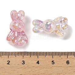UV Plating Transparent Rainbow Iridescent Acrylic Beads&nbsp;TACR-R001-04A