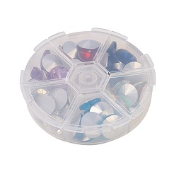 Glass Pointed Back & Back Plated Rhinestone&nbsp;RGLA-JP0001-02