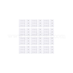 Polyester Women's 3 Rows x 3 Hooks Longline Corset Bra Extender&nbsp;FIND-WH0148-149C