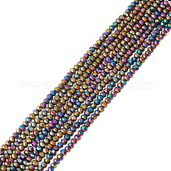 10 Strands Electroplate Transparent Glass Beads Strands&nbsp;EGLA-BW0001-02
