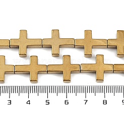 Electroplated Synthetic Non-magnetic Hematite Beads Strands&nbsp;G-K375-F03-02