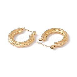 Ion Plating(IP) 304 Stainless Steel Thick Hoop Earrings for Women&nbsp;EJEW-E199-10G