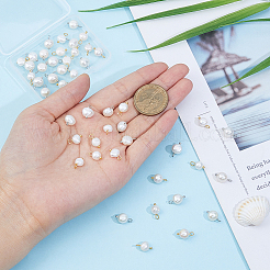48Pcs 2 Colors Natural Cultured Freshwater Pearl Charms&nbsp;FIND-FI0001-17A