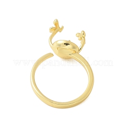 Brass Cuff Ring Settings&nbsp;KK-K297-15G