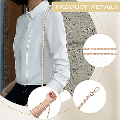 1Pc Imitation Leather & Alloy Chain Bag Strap&nbsp;PURS-CL0001-13A
