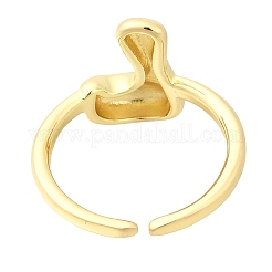 Rack Plating Brass Open Cuff Rings&nbsp;RJEW-S394-01G-L