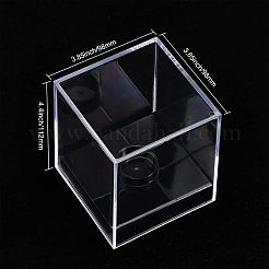 Square Transparent Acrylic Baseball Display Case&nbsp;CON-WH0092-19