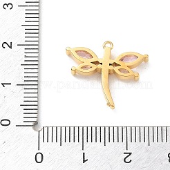 304 Stainless Steel Micro Pave Cubic Zirconia Pendants&nbsp;STAS-F360-01G-01