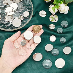 DIY Blank Dome Brooch Making Kit&nbsp;DIY-UN0004-73