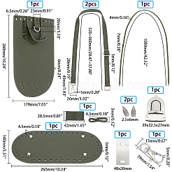 PU Leather Shoulder Bag Making Kits&nbsp;DIY-WH0209-77