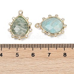 Natural Amazonite Faceted Pendants&nbsp;G-K347-06G-06