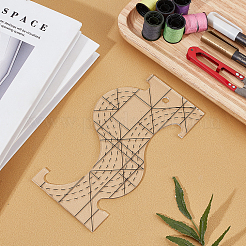 Transparent Acrylic Alignment Clothes Rulers&nbsp;TOOL-WH0002-08