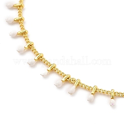 Brass Enamel Charm Bracelets&nbsp;BJEW-JB05515-06