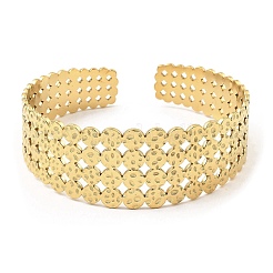 304 Stainless Steel Cuff Bangles&nbsp;BJEW-P302-14G