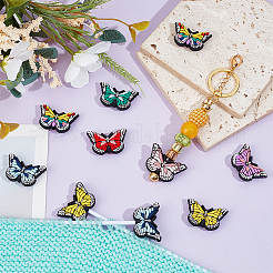 14Pcs 7 Colors Butterfly Silicone Beads&nbsp;SIL-NB0001-41