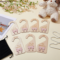 7Pcs MDF Closet Hanger Organizer&nbsp;AJEW-WH0752-034