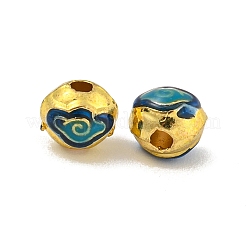 Rack Plating Brass Enamel Beads&nbsp;KK-P277-36G