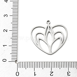304 Stainless Steel Pendants&nbsp;STAS-E525-02B-P