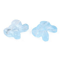 Transparent Spray Painted Glass Beads&nbsp;LS-GLAA-N035-025-C03