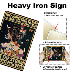 Vintage Metal Tin Sign&nbsp;AJEW-WH0189-835