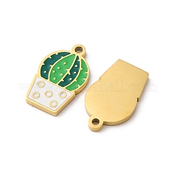 304 Stainless Steel Enamel Charms&nbsp;STAS-U060-06G