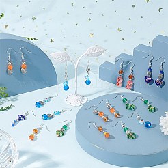 DIY Millefiori Glass Beads Earring Making Kit&nbsp;DIY-SC0018-55