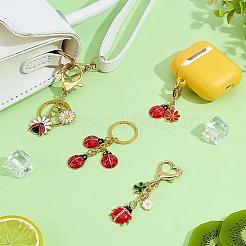 4Pcs Alloy Enamel Keychains&nbsp;KEYC-PH01632