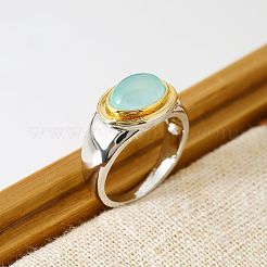 Oval Brass Cat Eye Finger Rings&nbsp;FS-WGC727D-04