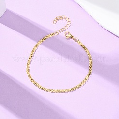 Brass Link Chain Bracelets for Women&nbsp;BJEW-C140-21G