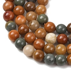 Natural Gobi Agate Mongolia Colorful Jade Beads Strands&nbsp;GG-CBA3173-A01-6mm