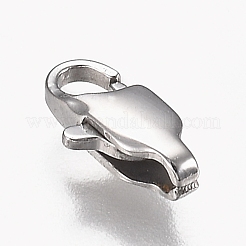 Tarnish Resistant 316 Surgical Stainless Steel Lobster Claw Clasps&nbsp;STAS-Z013-01A