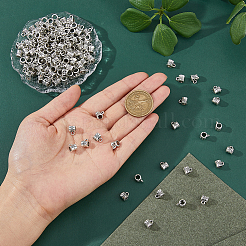 200Pcs Tibetan Style Alloy Tube Bails&nbsp;FIND-DC0005-76