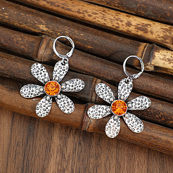 Alloy Rhinestone Leverback Earrings&nbsp;WG7D2DD-01