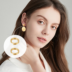 200Pcs Brass Split Rings&nbsp;FIND-UN0016-25A