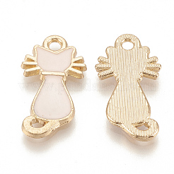 Alloy Enamel Kitten Pendants&nbsp;X-ENAM-S115-038C