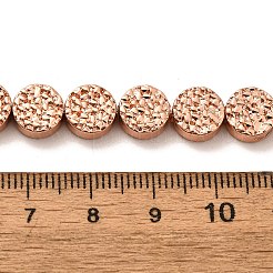 Electroplated Synthetic Non-magnetic Hematite Beads Strands&nbsp;G-L613-K01-01B