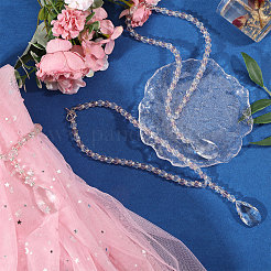2Pcs Teardrop Glass Curtain Tiebacks Clips&nbsp;HJEW-GO00231