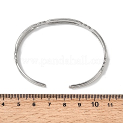 304 Stainless Steel Cuff Bangles for Women&nbsp;BJEW-H635-02P