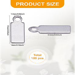 100Pcs 304 Stainless Steel Charms&nbsp;STAS-LP0002-47