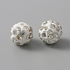 Handmade Polymer Clay Rhinestone Beads&nbsp;CLAY-WH0010-01A
