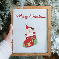 Father Christmas Carbon Steel Cutting Dies Stencils&nbsp;DIY-WH0309-1231