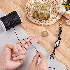 2 Rolls 2 Colors Waxed Cotton Cords&nbsp;YC-PH0001-52F
