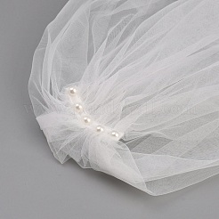 Polyester One-shoulder Shawl for Bride&nbsp;AJEW-WH0816-285