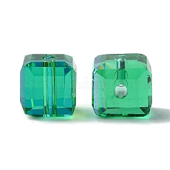 100Pcs Transparent Electroplate Glass Beads&nbsp;GLAA-K064-08A-AB02