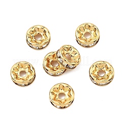 SHEGRACE Brass Micro Pave Clear Cubic Zirconia Spacer Beads&nbsp;XGRQ1U993-363G