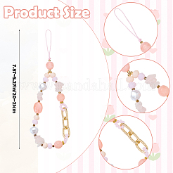 1Pc Acrylic Mobile Straps&nbsp;HJEW-SZ0001-58B