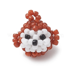 3D Glass Seed Beaded Monkey Pendants&nbsp;PALLOY-MZ01154